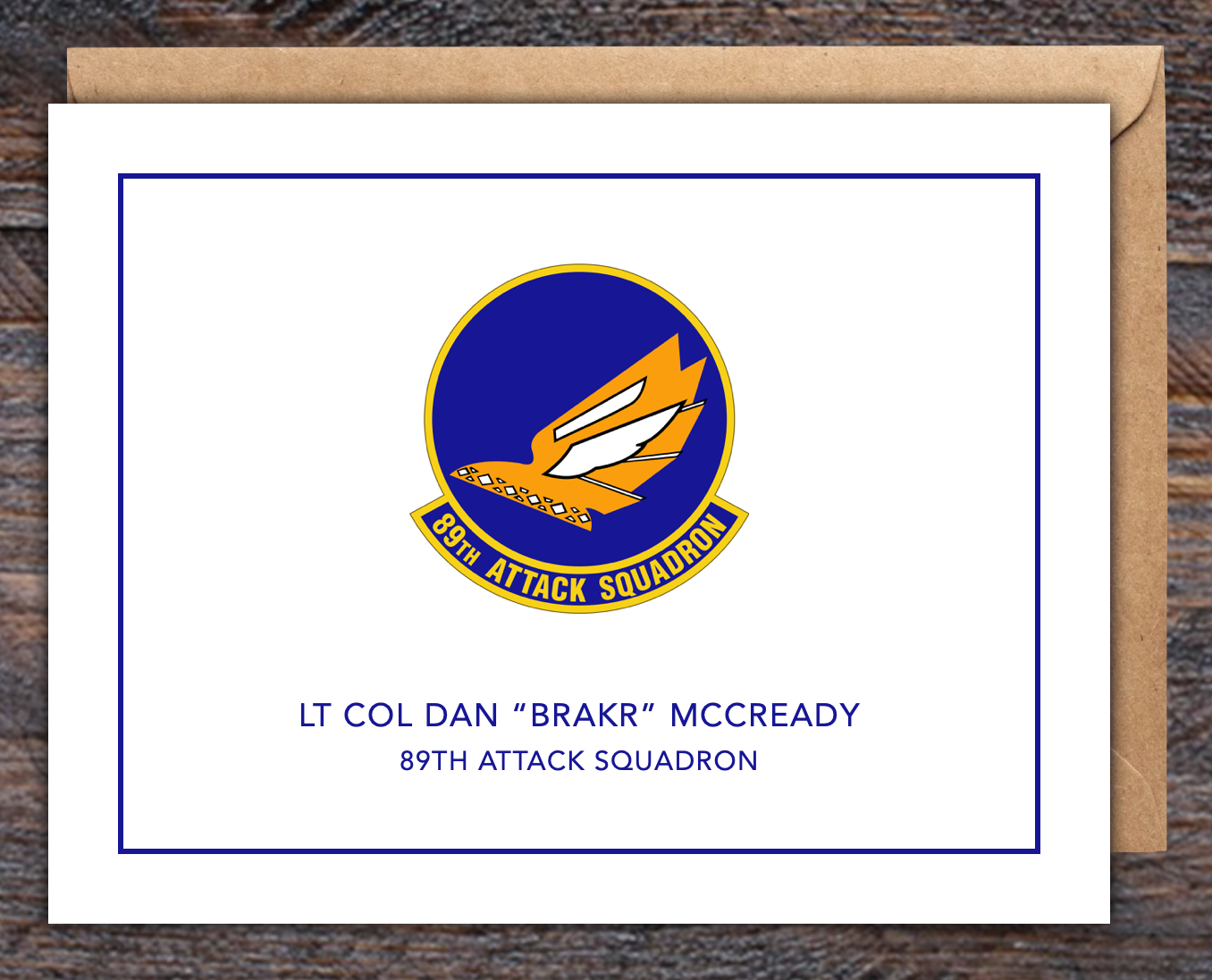 Greeting cards for 89th Attack Squadron