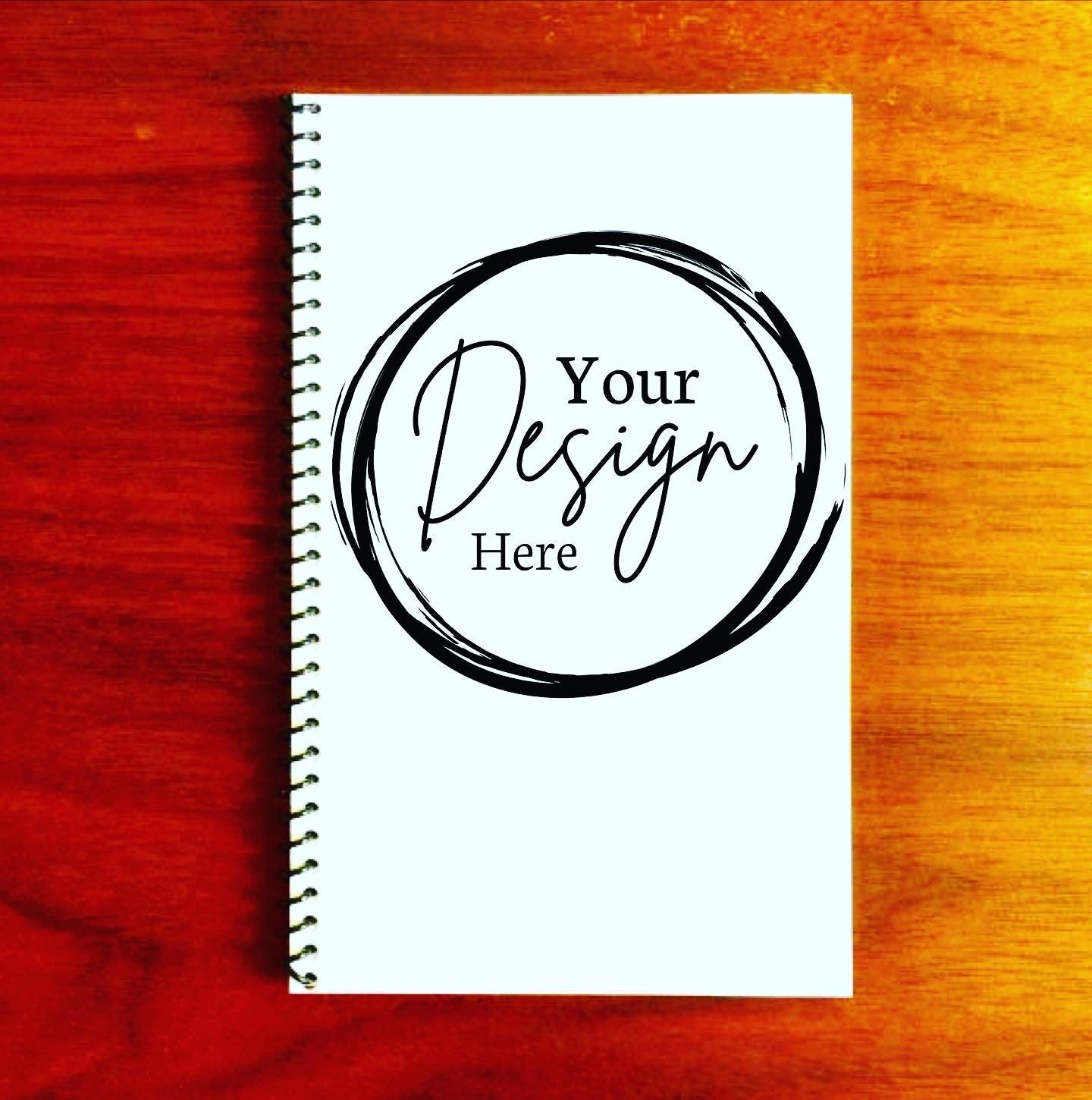 100 Custom Logo Spiral Notebooks - Large
