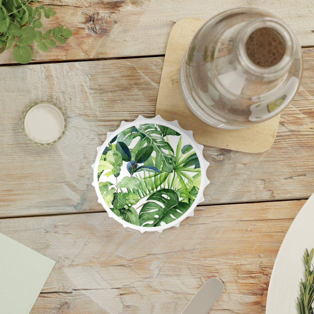Tropical Leaves Bottle Opener