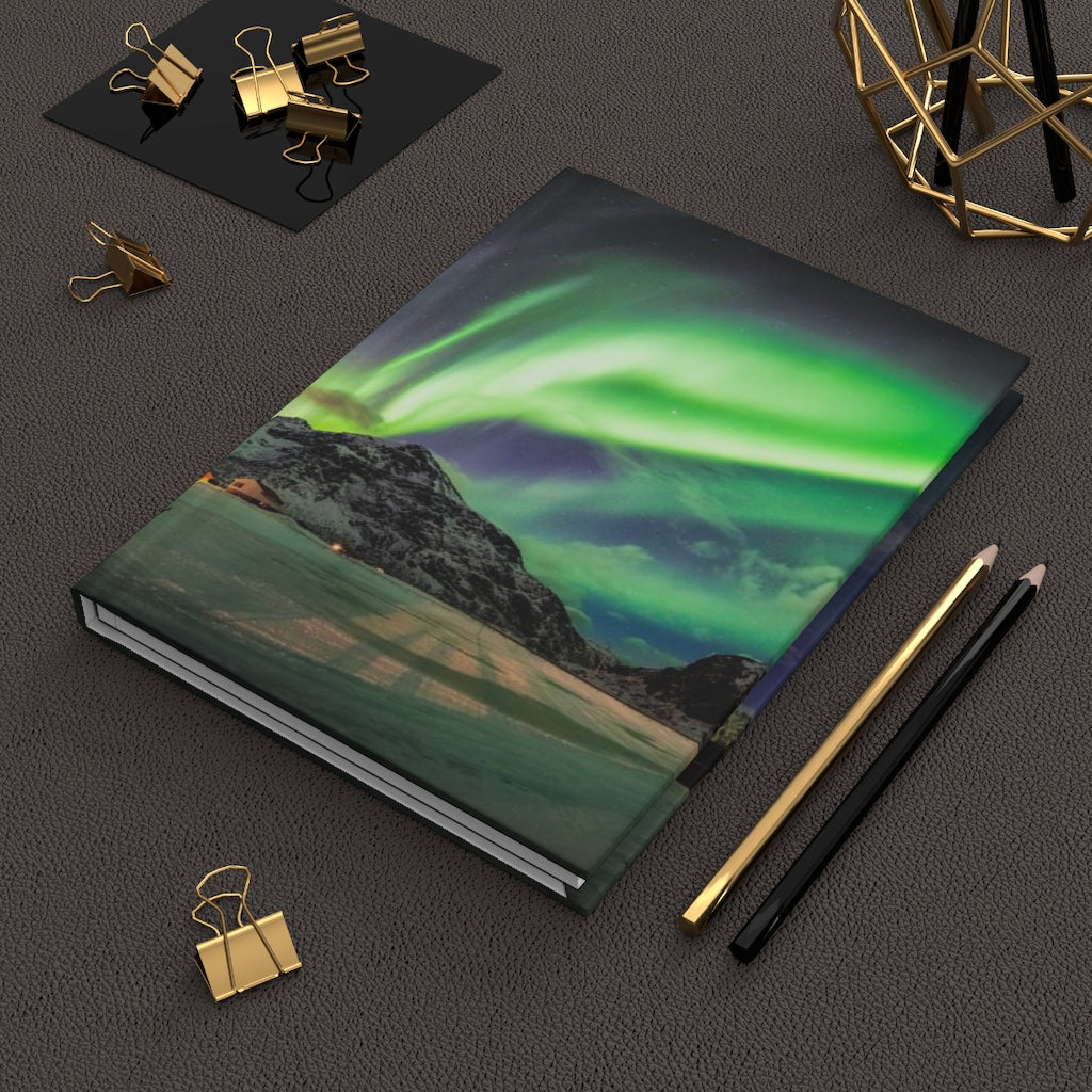 Aurora Northern Lights Notebook Hardcover Journal Matte