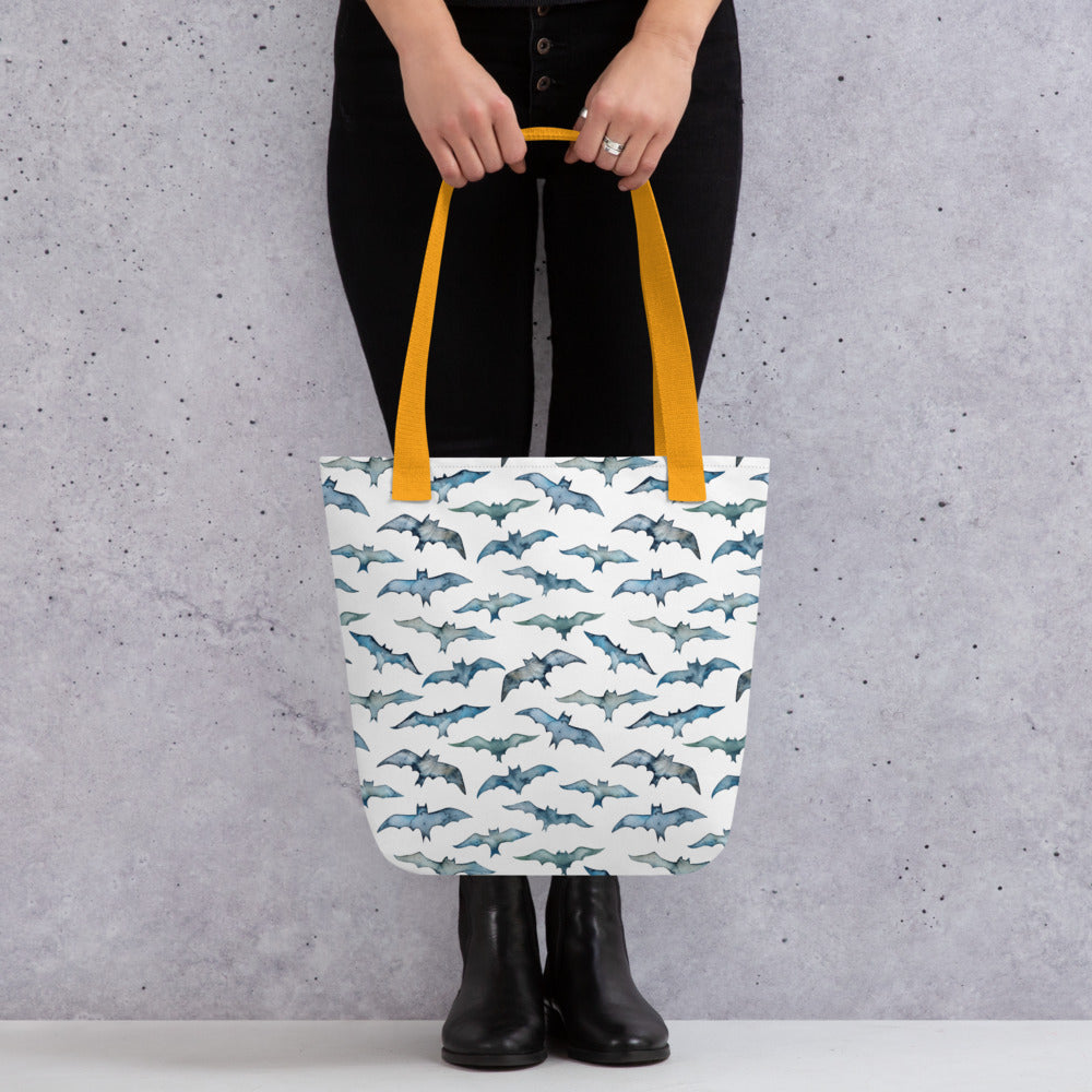 Halloween Bats Tote bag- reusable bags - shopping bag - grocery bags - day bag - travel bag - beach - gift ideas
