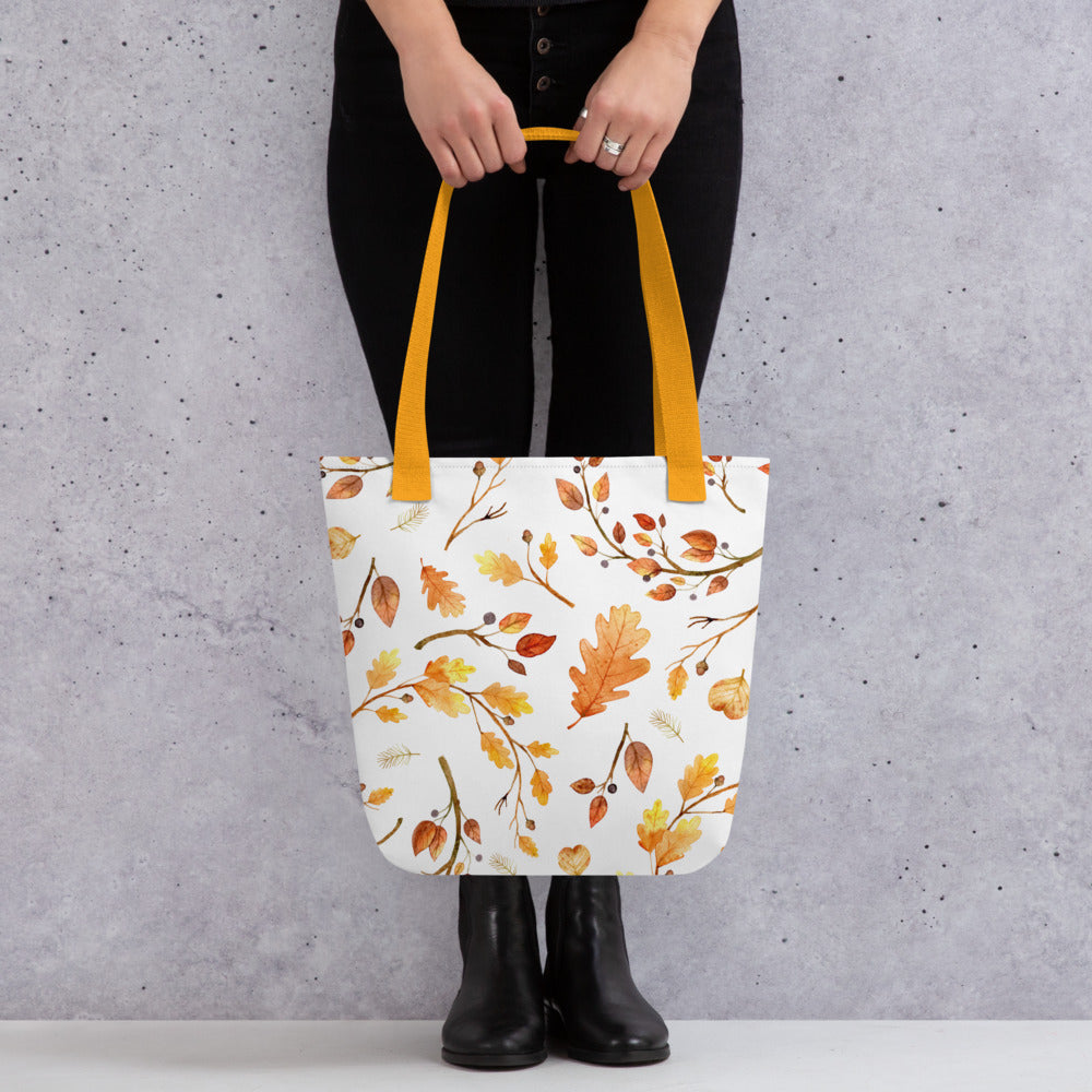 Autumn Leaves Tote bag- reusable bags - shopping bag - grocery bags - day bag - travel bag - beach - gift ideas