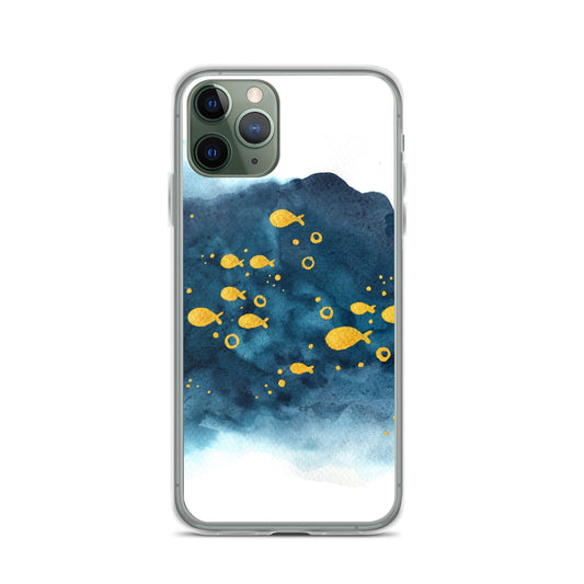 Watercolor School of Fish iPhone Case - iphone case gift - christmas gifts - gift ideas - apple phone