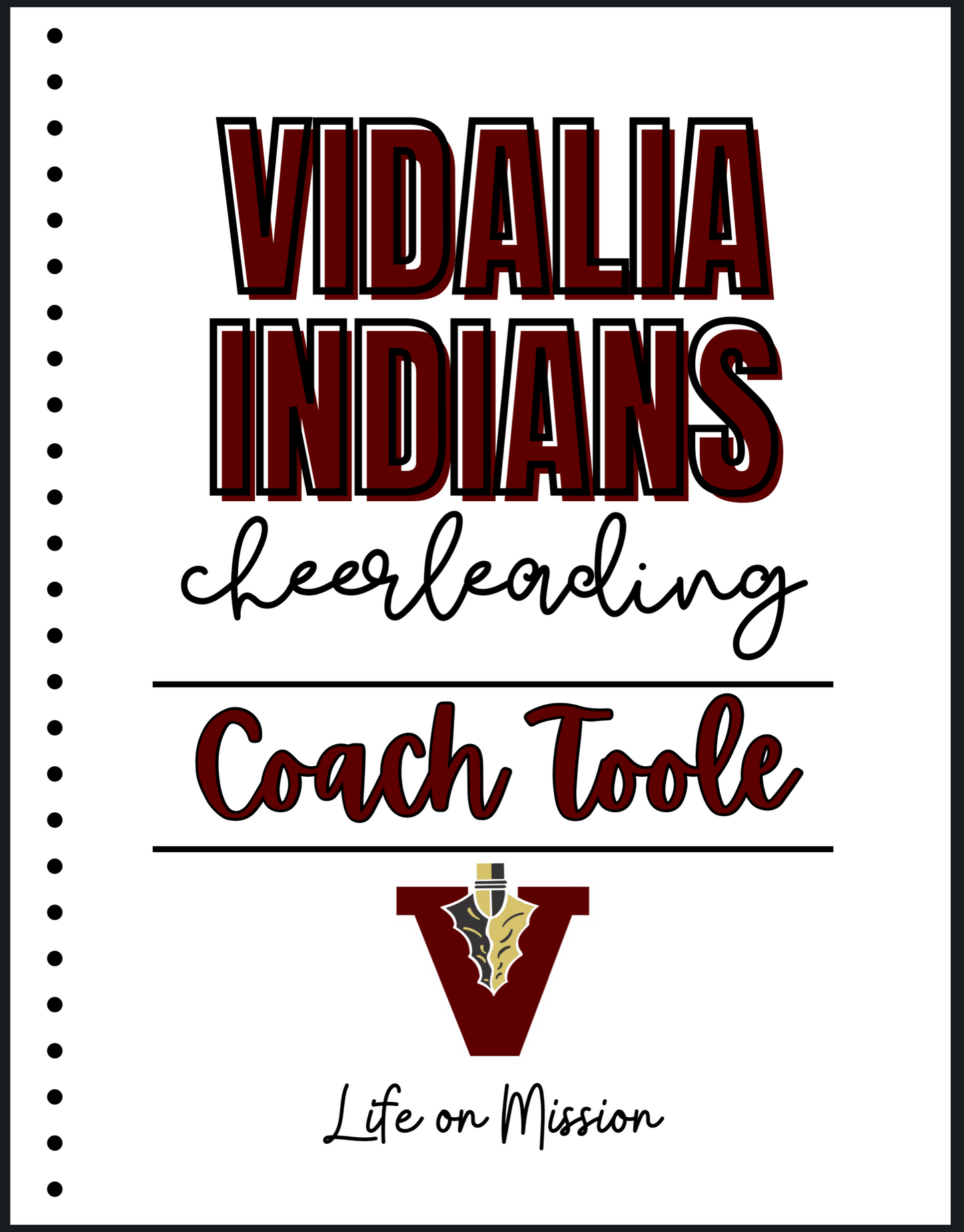 20 Custom Spiral Journals for Vidalia High School