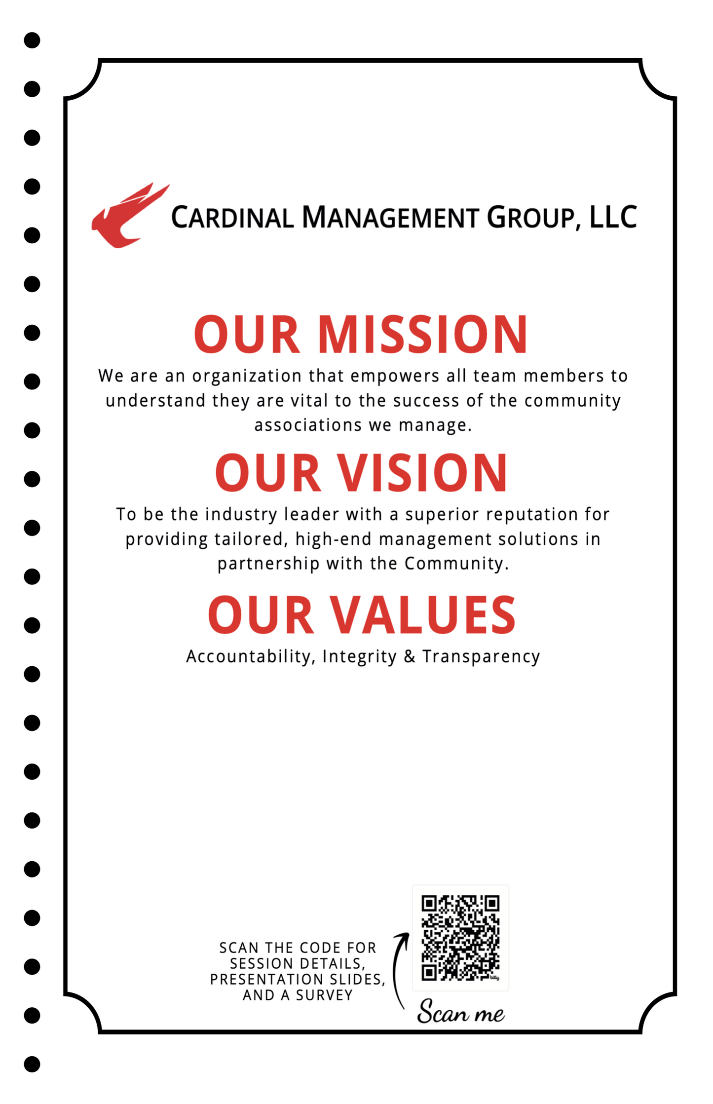 Custom Order for Cardinal Management Group