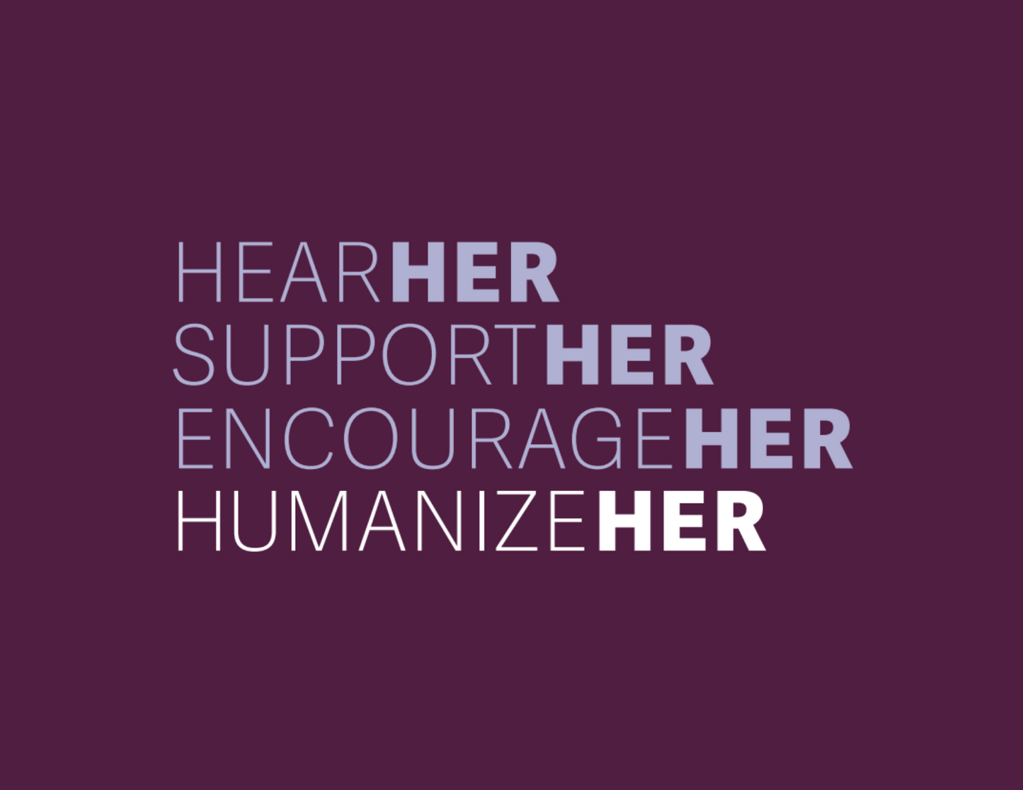 HumanizeHer Postcards