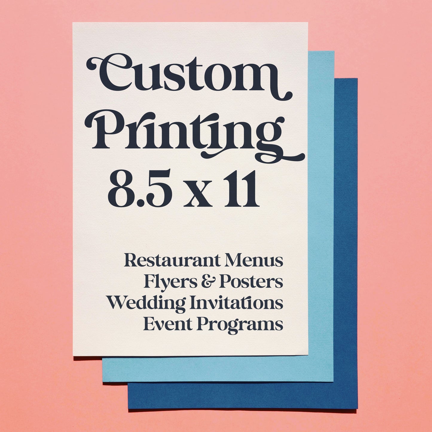 Custom Printing Service 8.5in x 11in (price is per sheet)