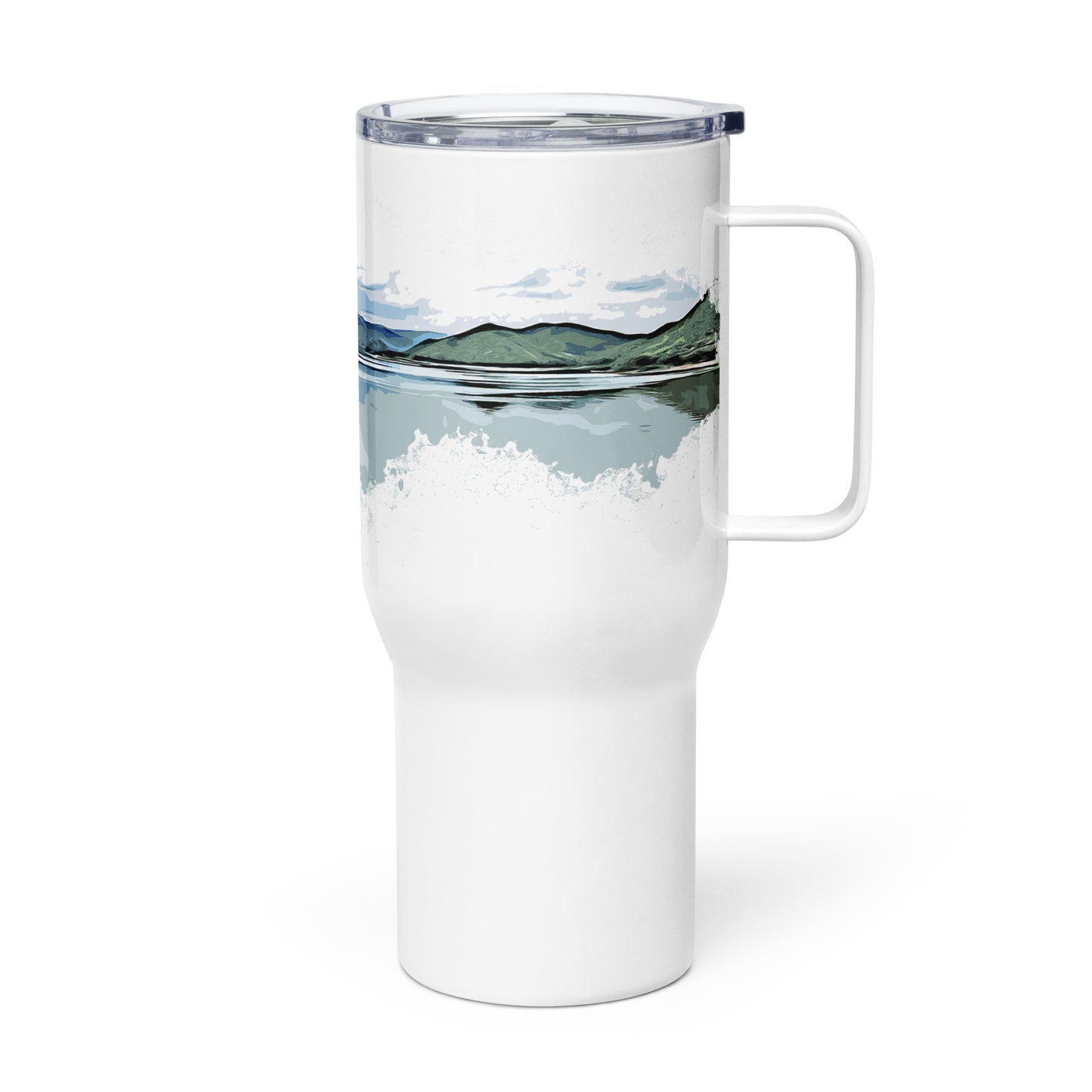 Mountains Travel mug with a handle