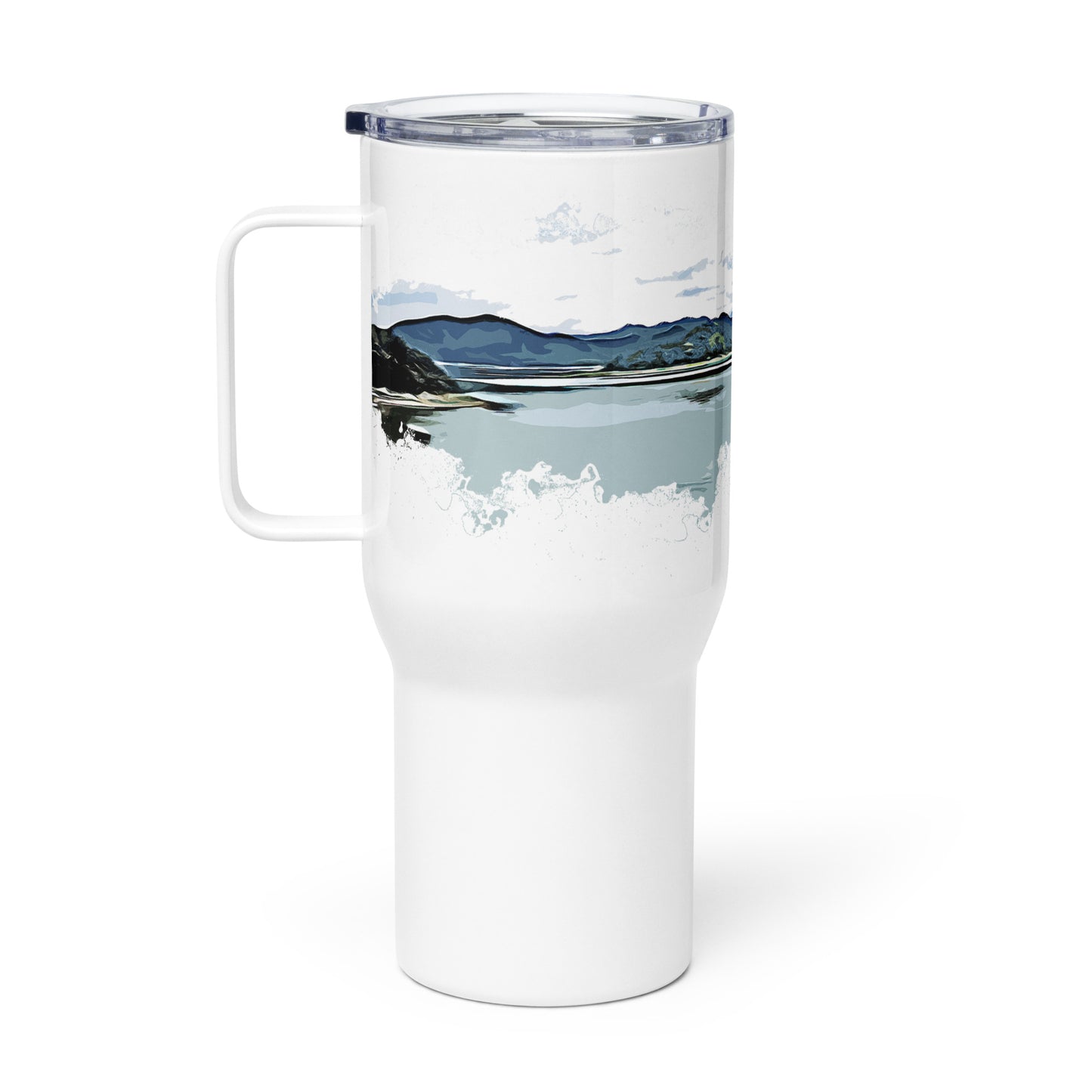 Mountains Travel mug with a handle