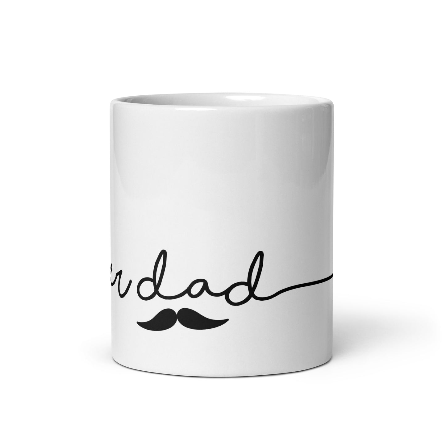 Super Dad White glossy mug fathers day birthday gift