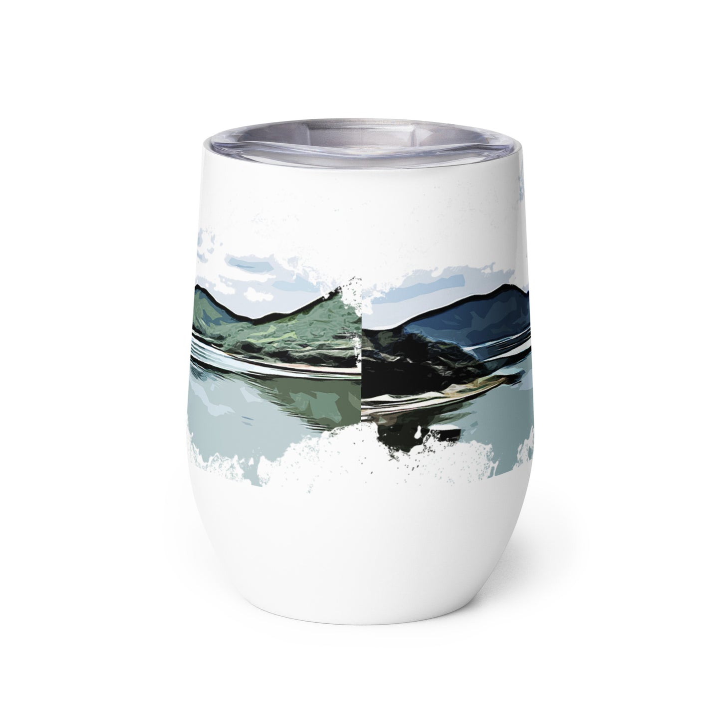 Mountains Wine tumbler mug drinkware wedding bridesmaid gifts