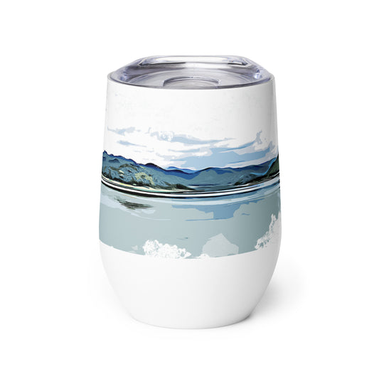 Mountains Wine tumbler mug drinkware wedding bridesmaid gifts