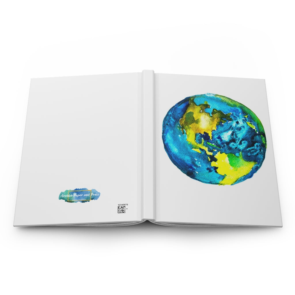 World Planet Earth Notebook Hardcover Journal Matte