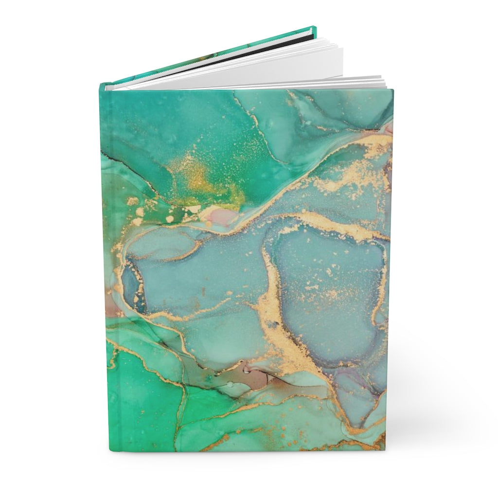 Green Watercolor Hardcover Journal Matte