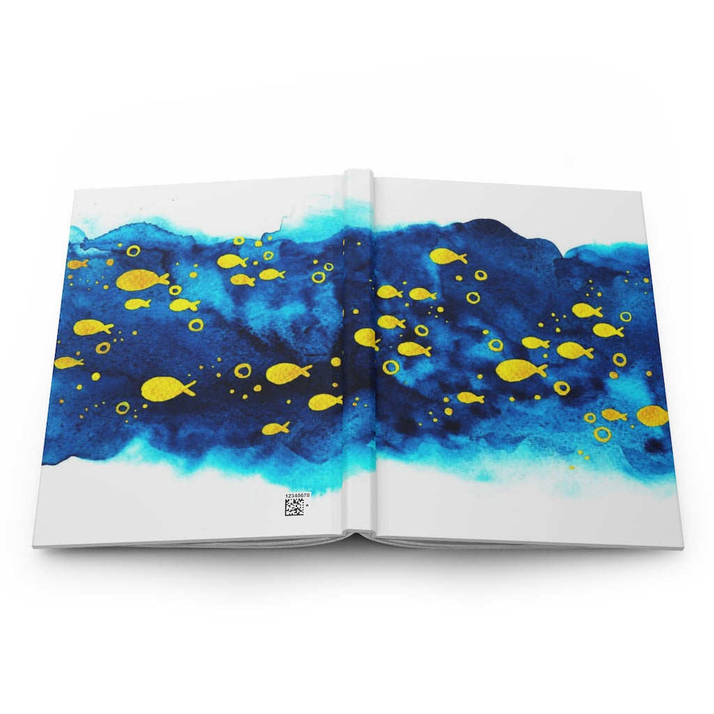 School of Fish Notebook Hardcover Journal Matte