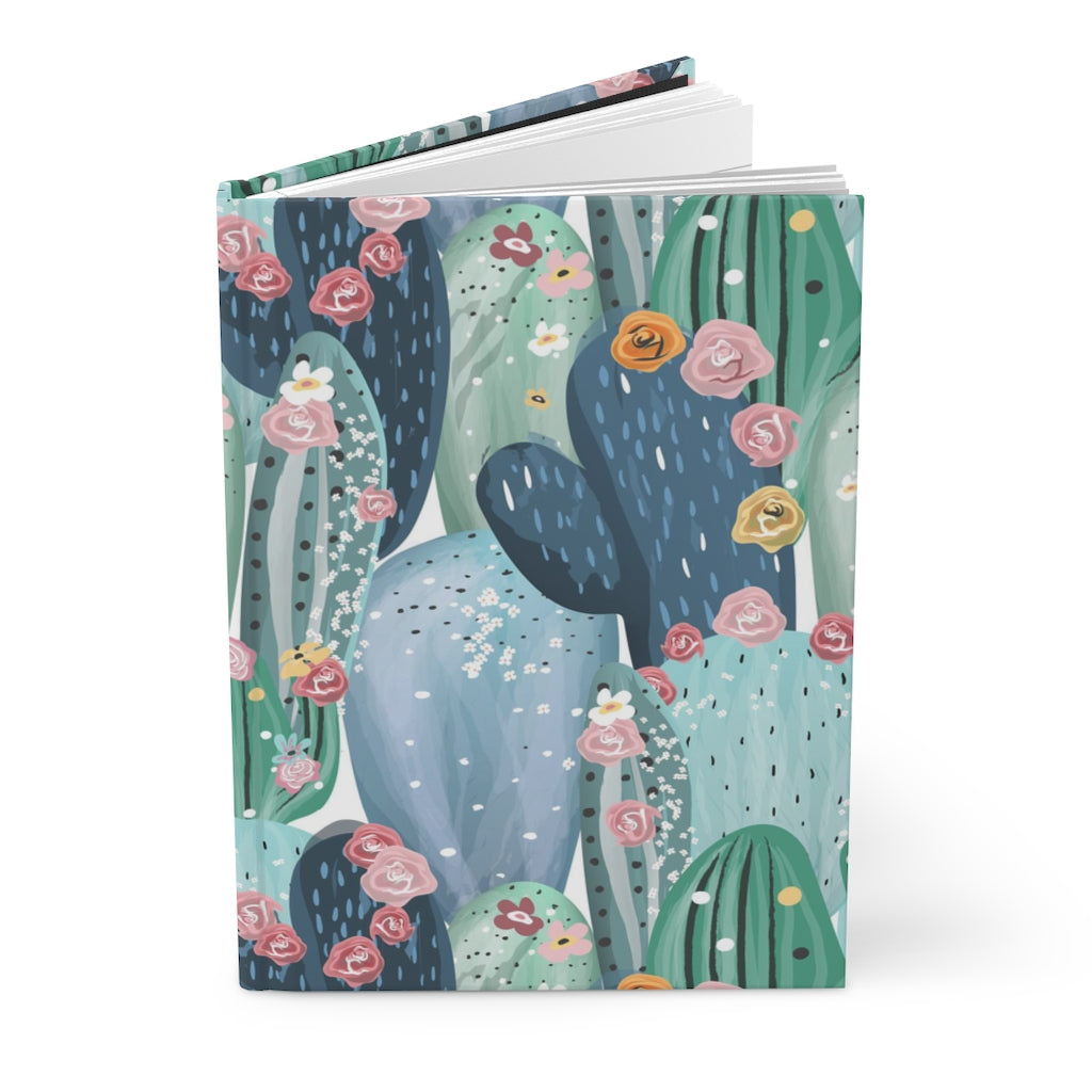 Cactus Flowers Hardcover Journal Matte