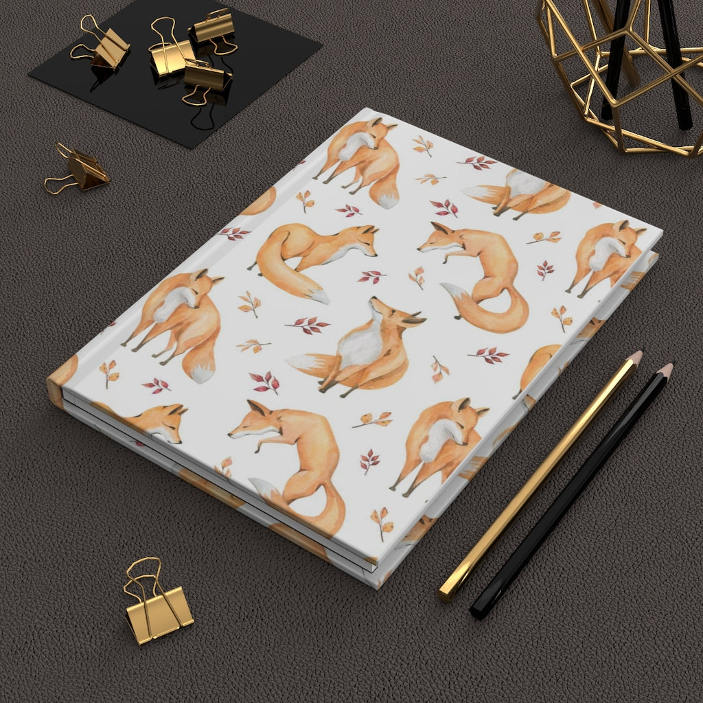 Woodland Fox Notebook Hardcover Journal Matte