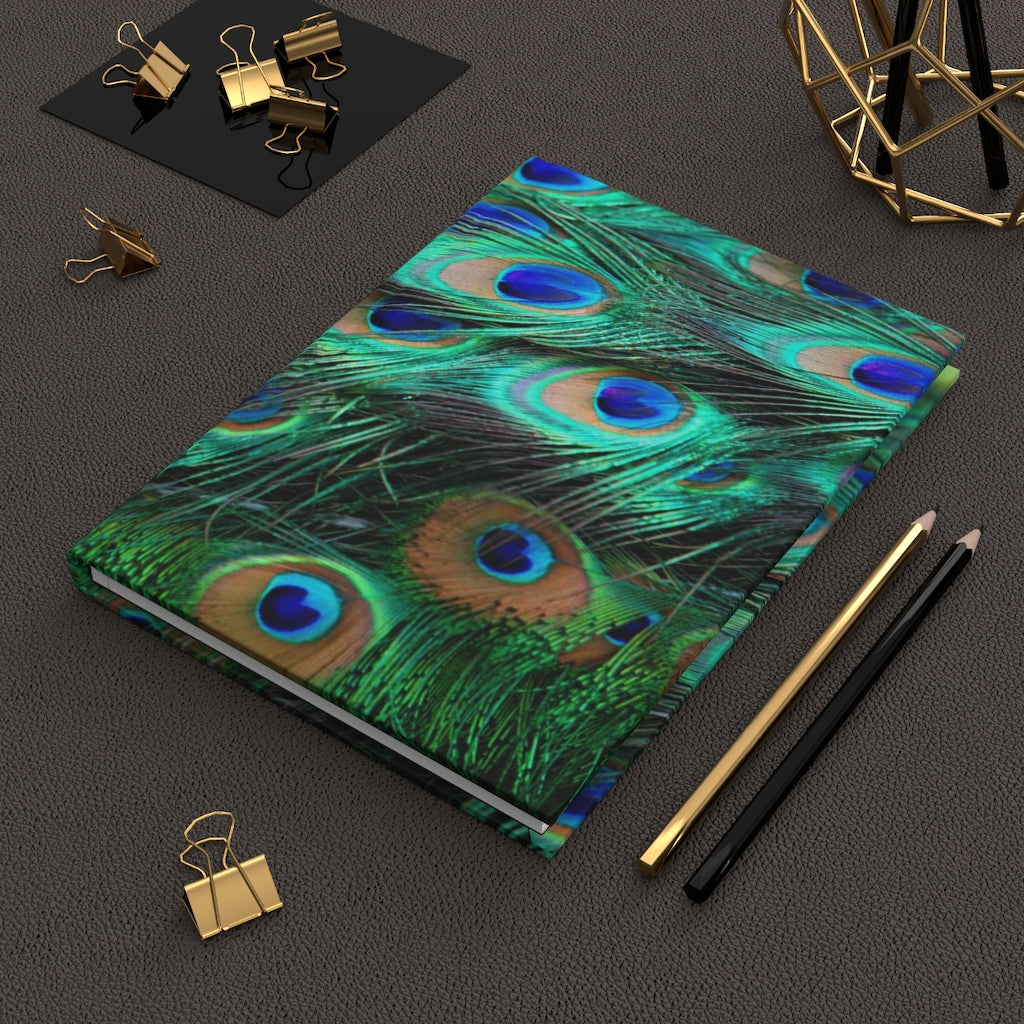 Peacock Notebook Hardcover Journal Matte