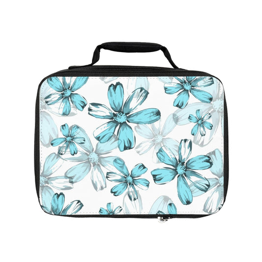 Blue Flowers Lunch Bag