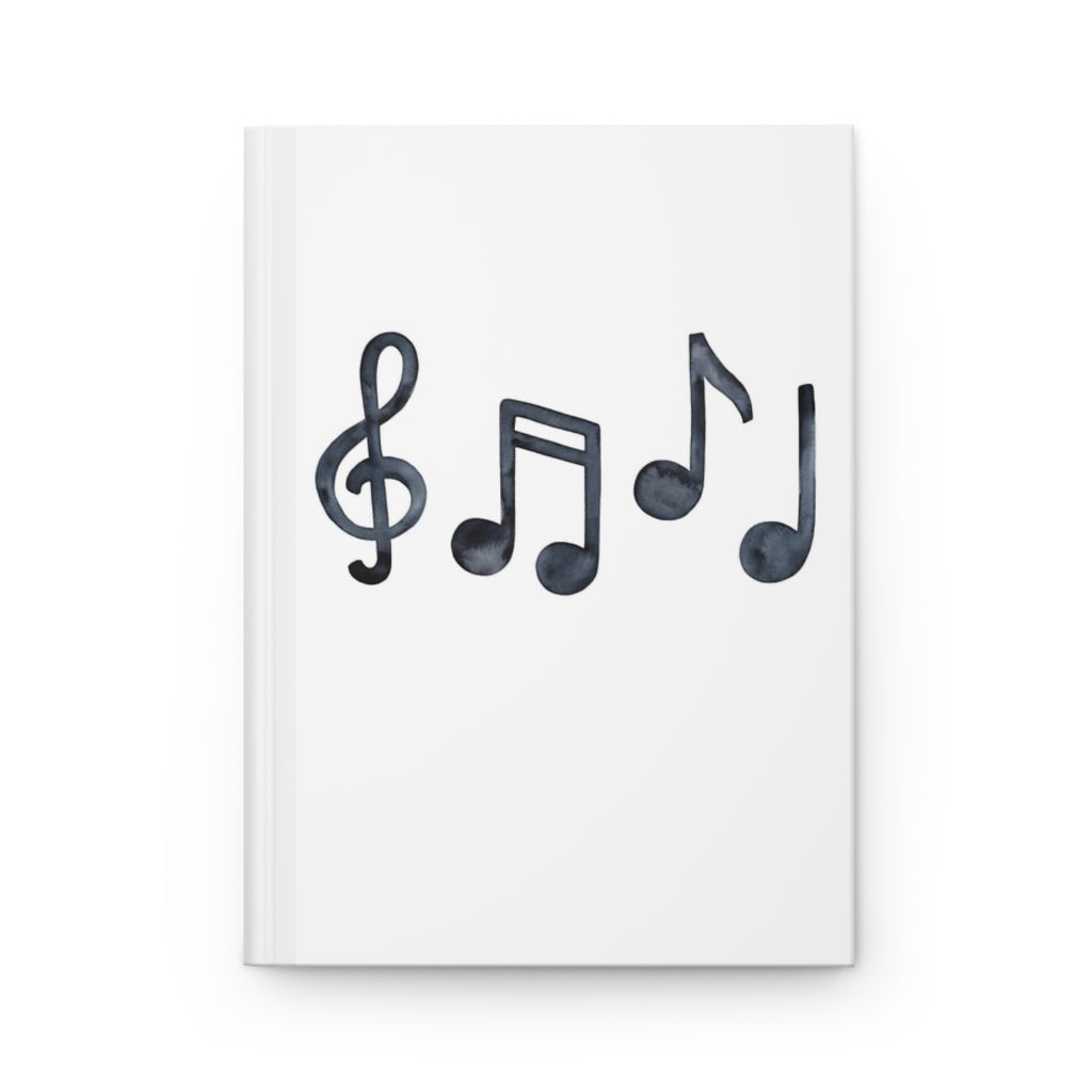 Music Notes Hardcover Journal Matte