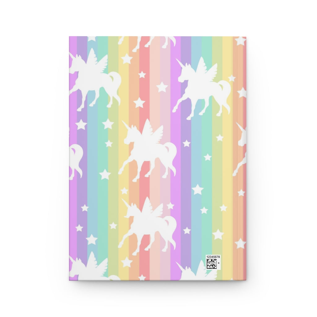 Rainbow Unicorn Hardcover Journal Matte