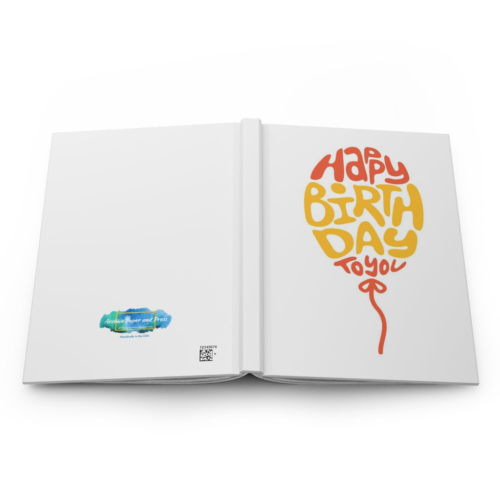 Happy Birthday Notebook Hardcover Journal Matte