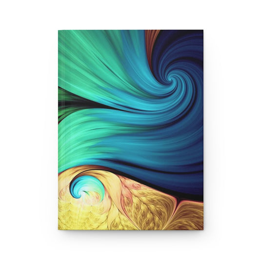 Abstract Swirls Notebook Hardcover Journal Matte