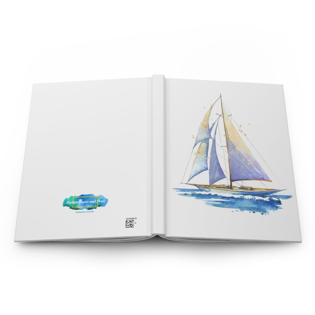 Sailboat Hardcover Journal Matte