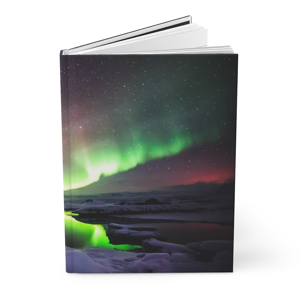 Northern Lights Notebook Hardcover Journal Matte