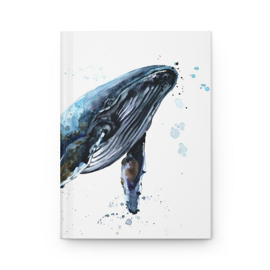 Watercolor Whale Hardcover Journal Matte