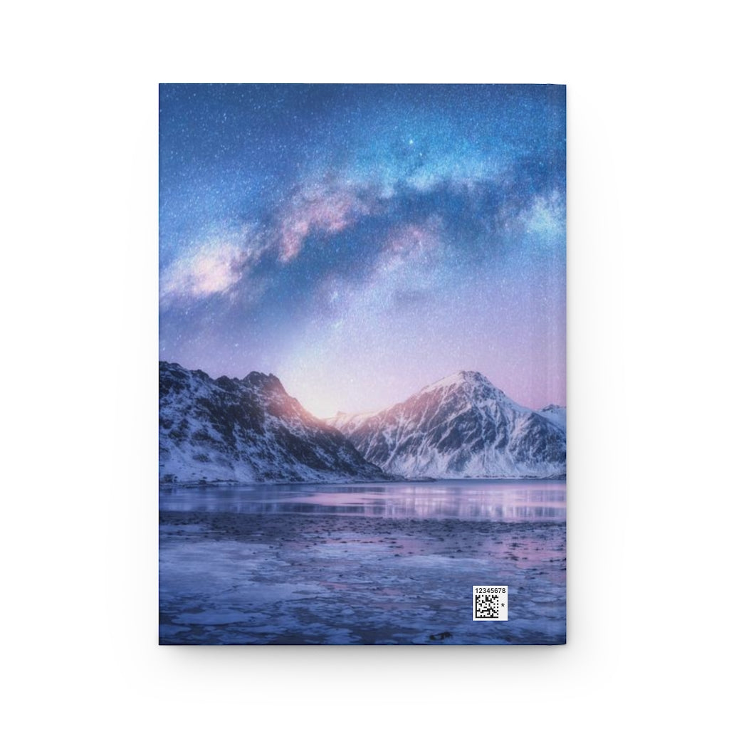 Galaxy Mountains Notebook Hardcover Journal Matte