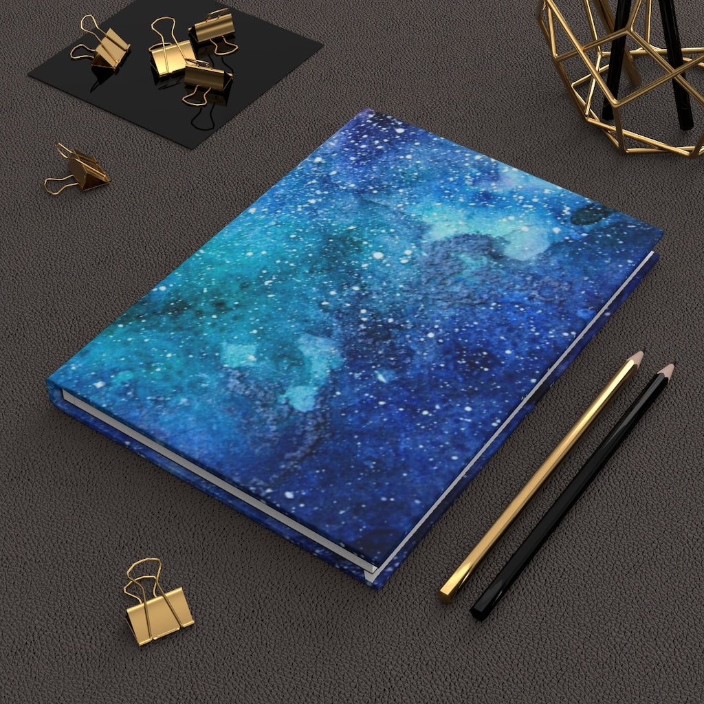 Watercolor Galaxy Notebook Hardcover Journal Matte