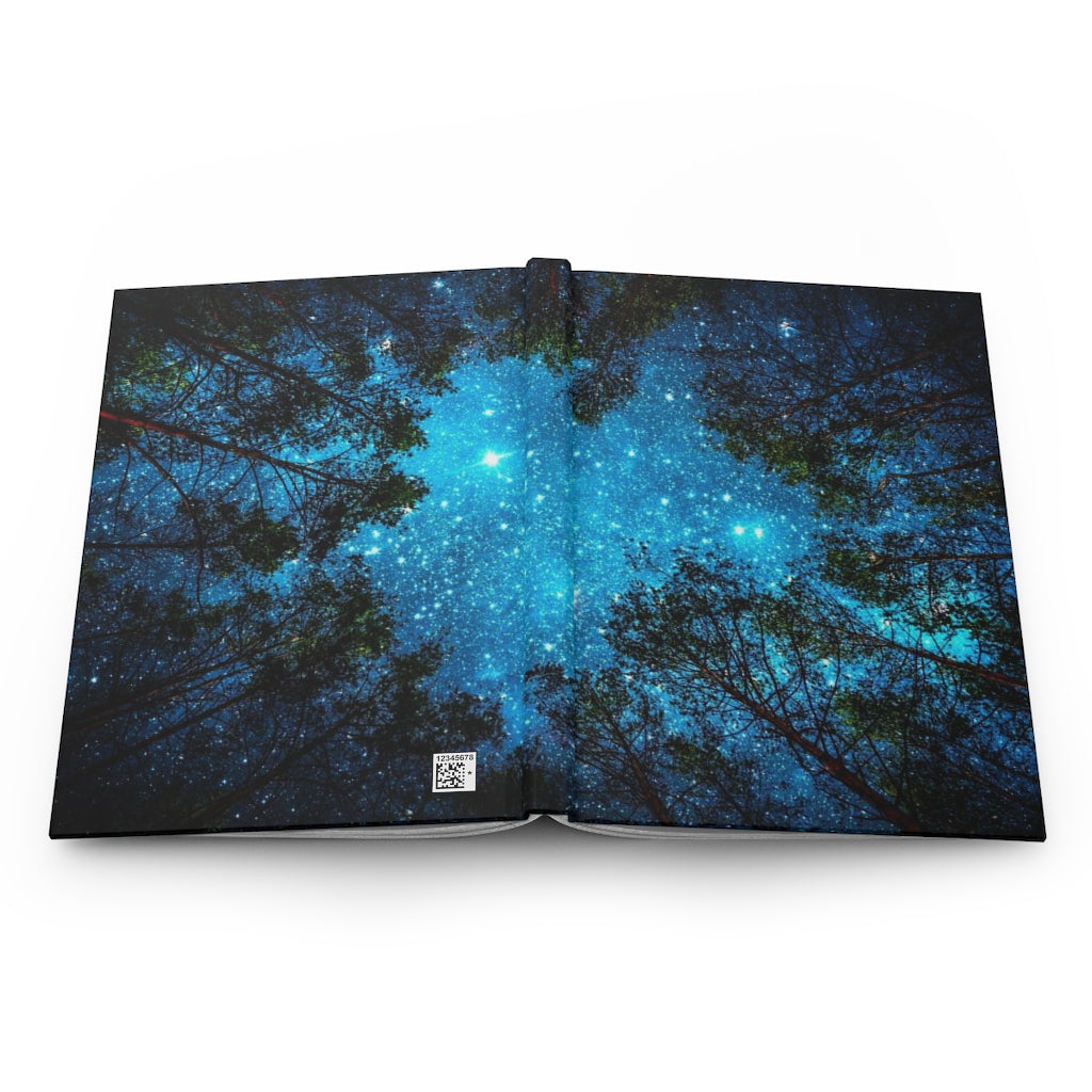 Starry Night Sky Notebook Hardcover Journal Matte