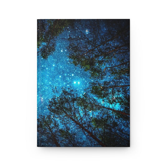 Starry Night Sky Notebook Hardcover Journal Matte