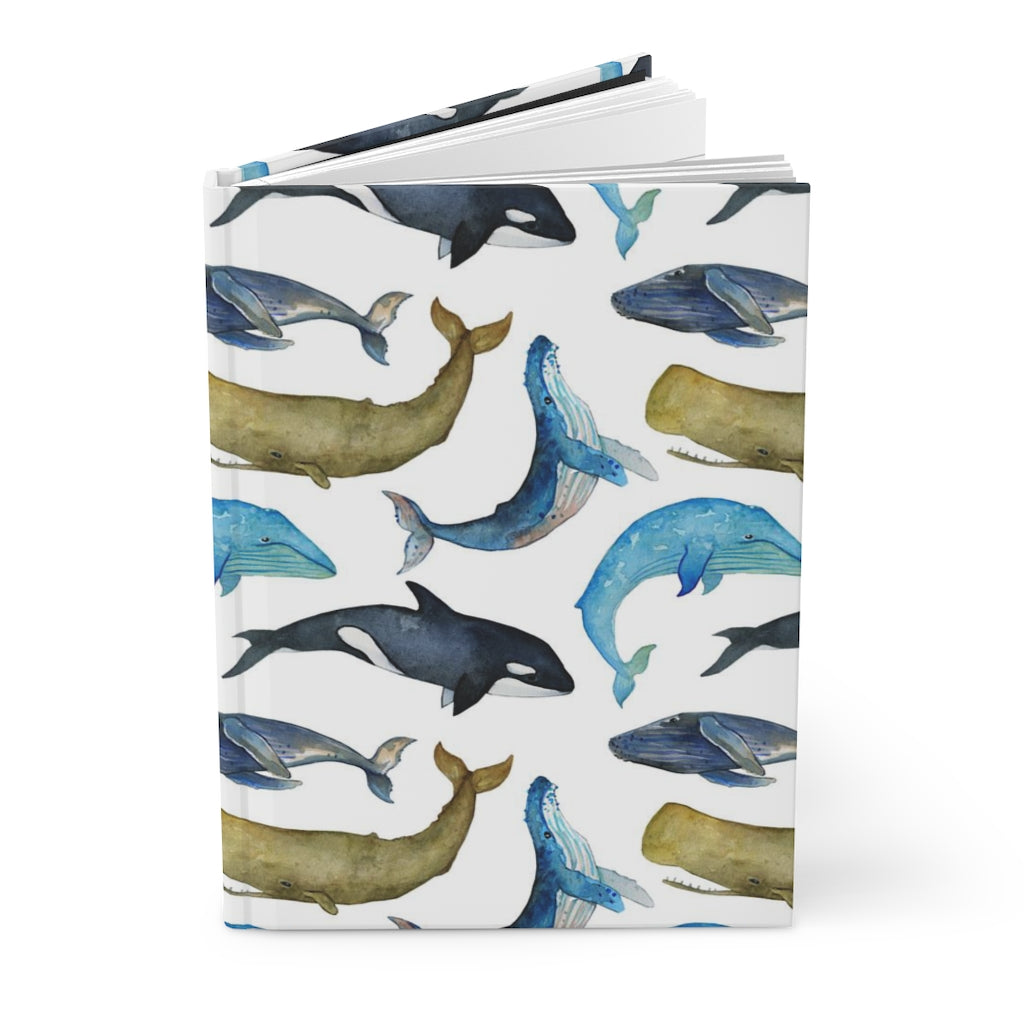 Whales Notebook Hardcover Journal Matte