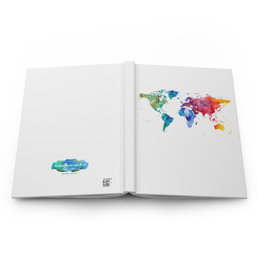 World Continents Hardcover Journal Matte