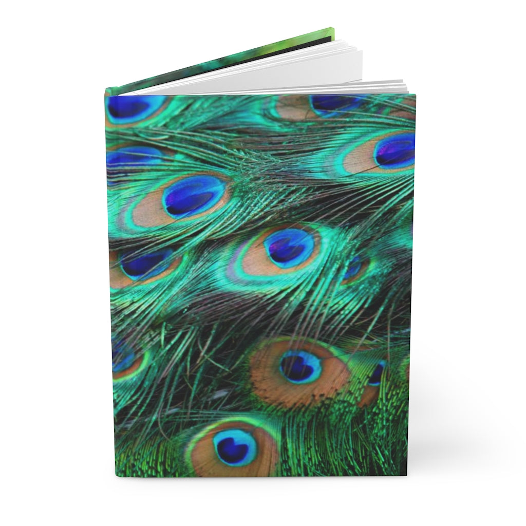 Peacock Notebook Hardcover Journal Matte