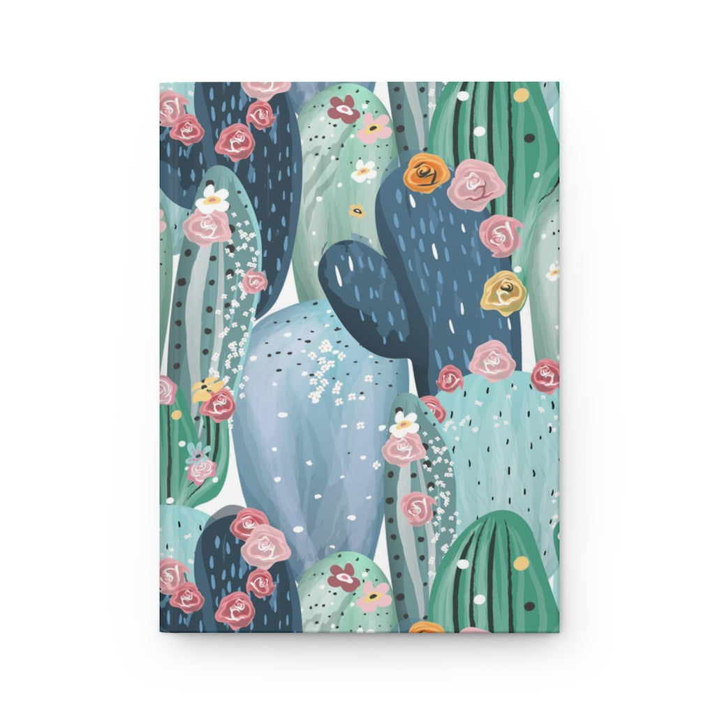 Cactus Flowers Hardcover Journal Matte