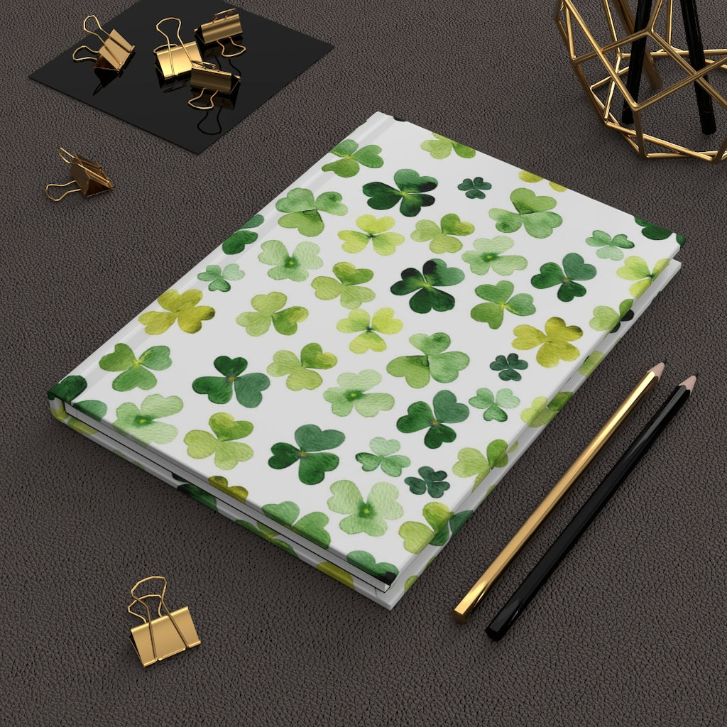 Lucky Shamrock Hardcover Journal Matte