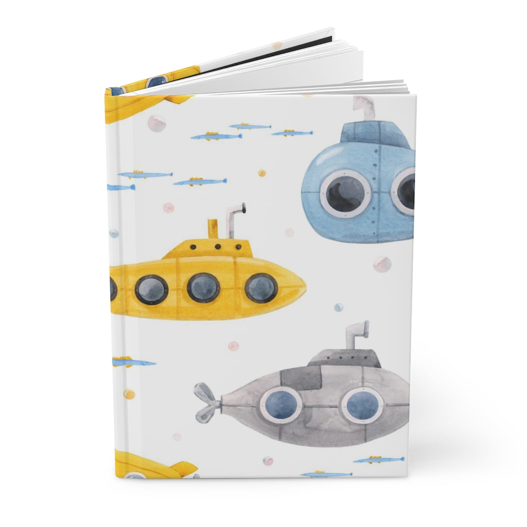 Cute Submarine Hardcover Journal Matte