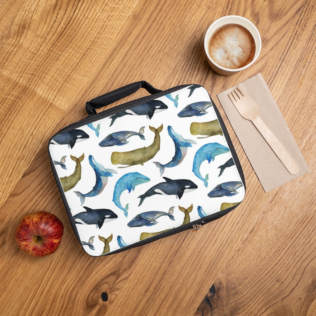 Cute Whales Lunch Bag