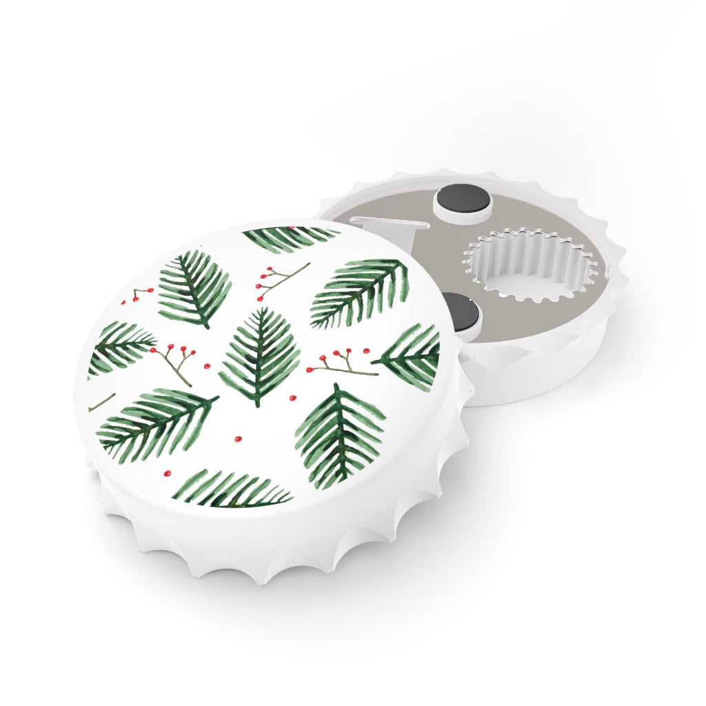 Christmas Flowers Bottle Opener