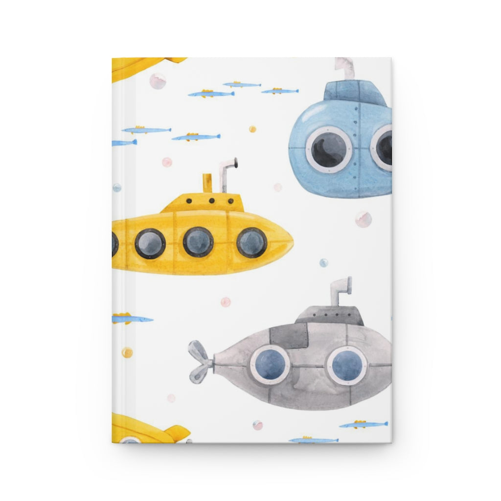 Cute Submarine Hardcover Journal Matte