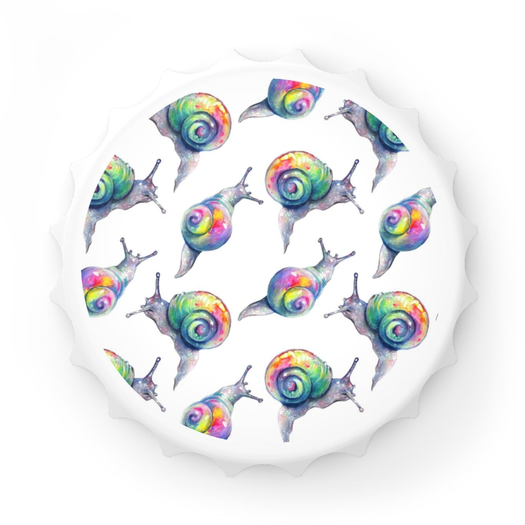 Rainbow Snails Bottle Opener