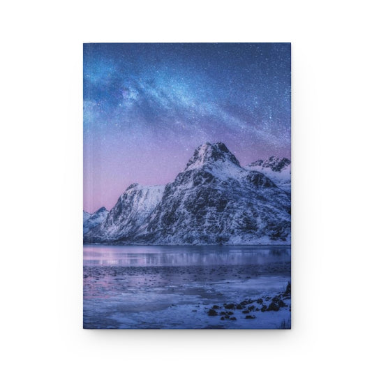 Galaxy Mountains Notebook Hardcover Journal Matte