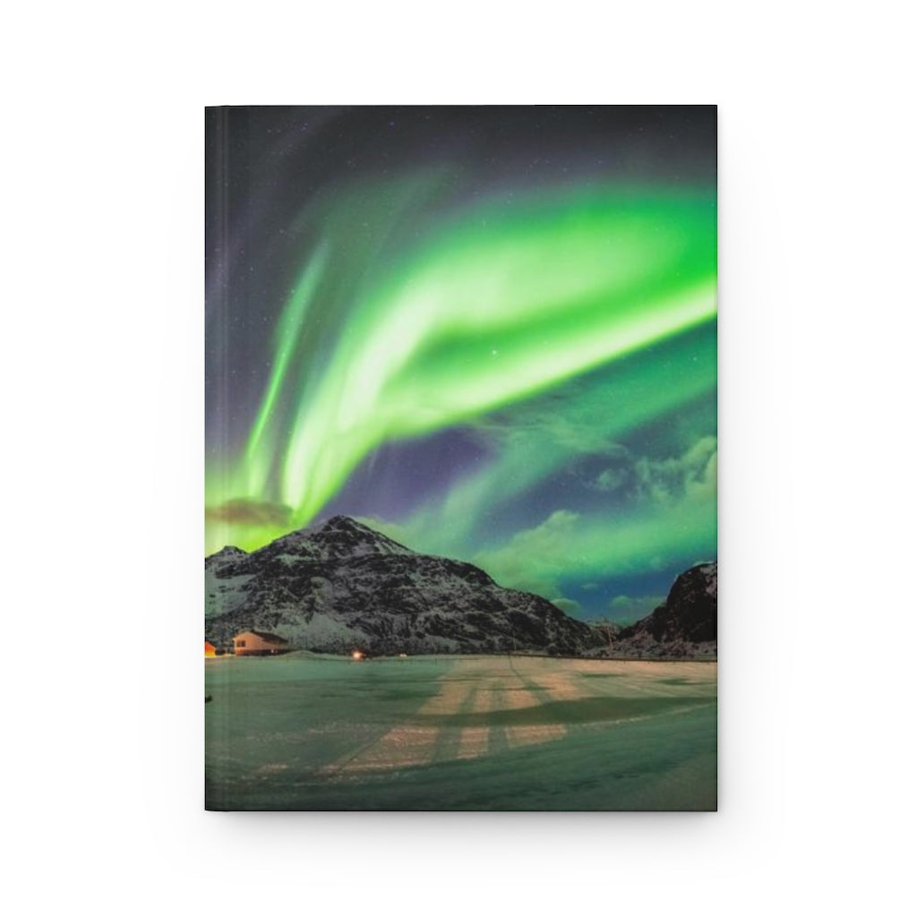 Aurora Northern Lights Notebook Hardcover Journal Matte