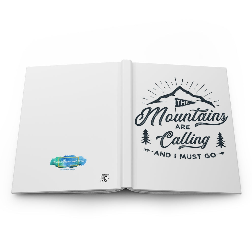 Mountains Notebook Hardcover Journal Matte