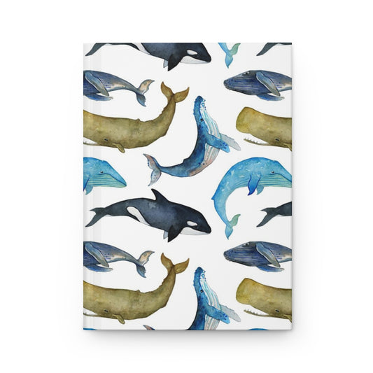 Whales Notebook Hardcover Journal Matte