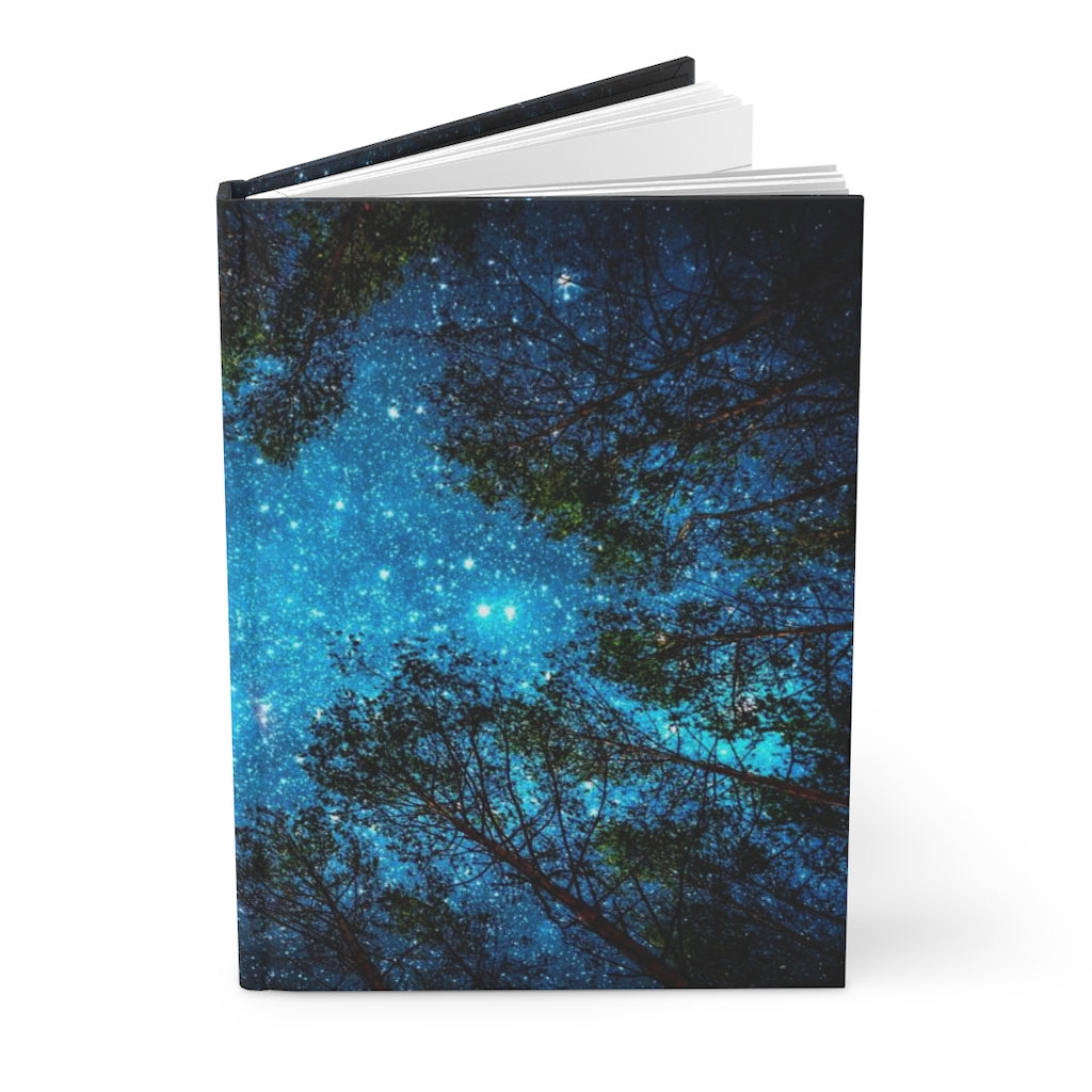 Starry Night Sky Notebook Hardcover Journal Matte