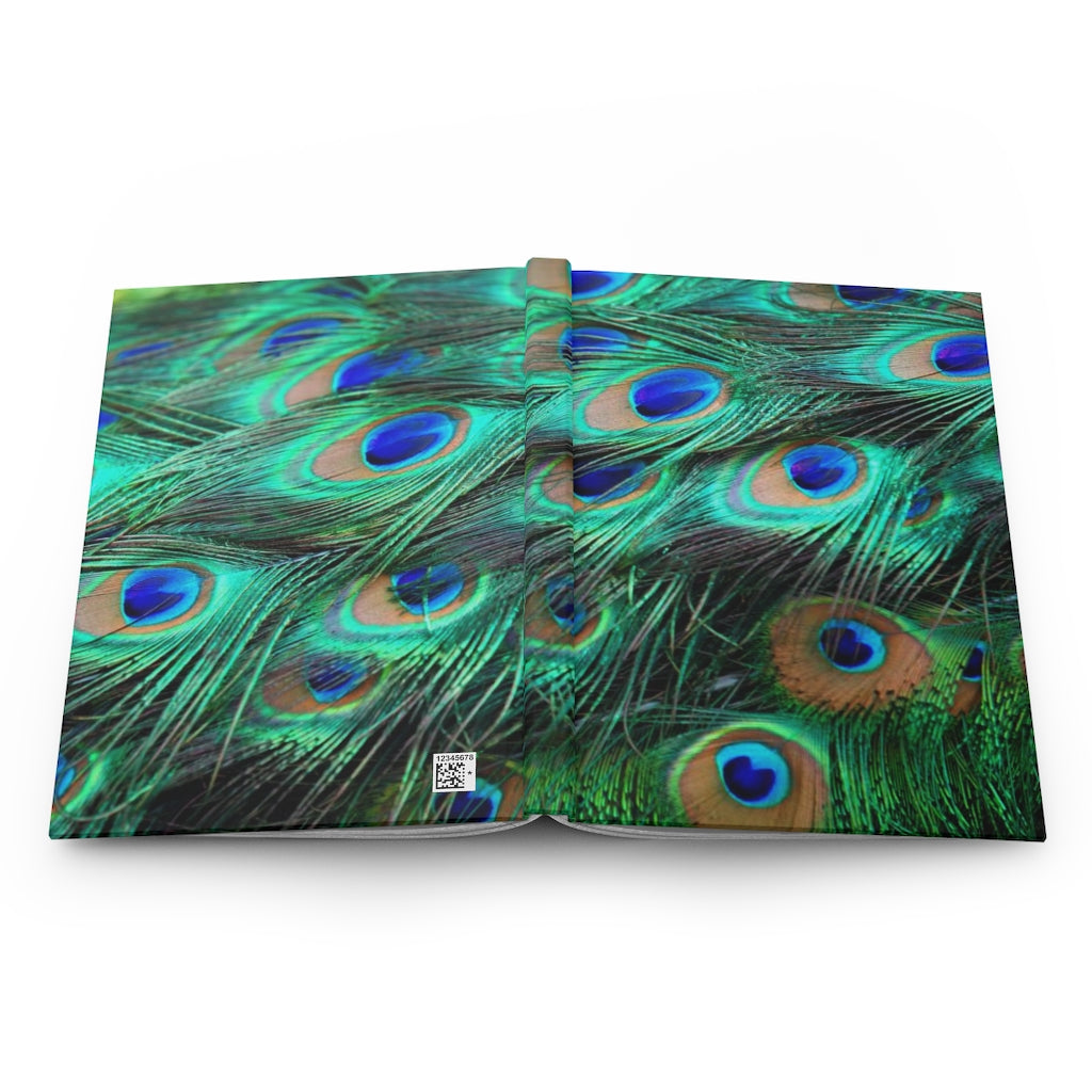 Peacock Notebook Hardcover Journal Matte